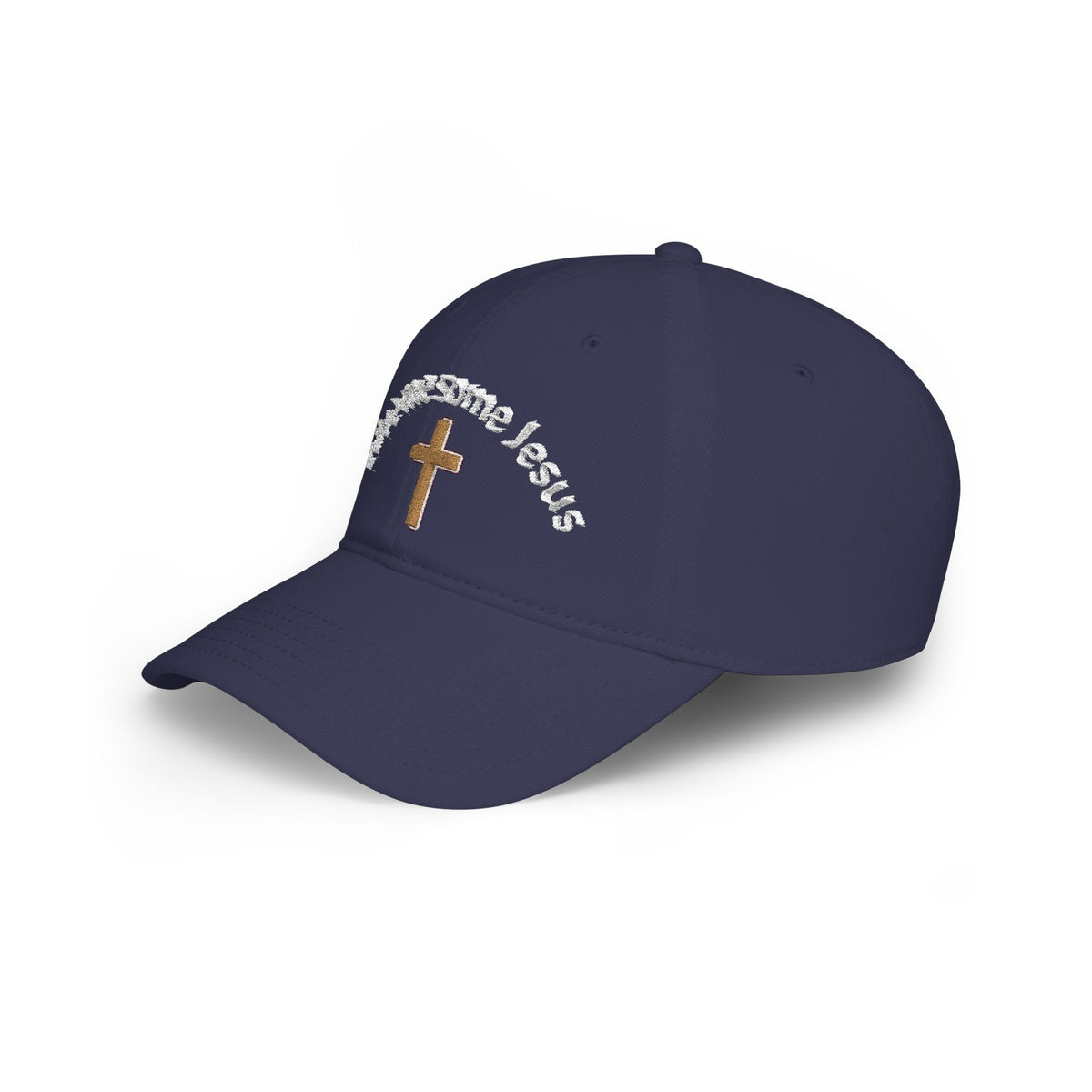 Christian Embroidered Baseball Cap — "Love me some Jesus" Cross Hat