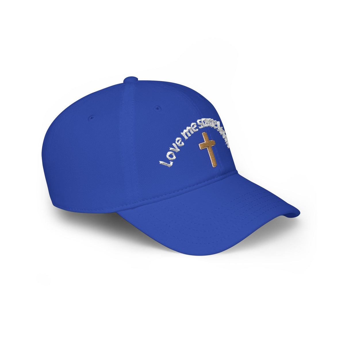 Christian Embroidered Baseball Cap — "Love me some Jesus" Cross Hat