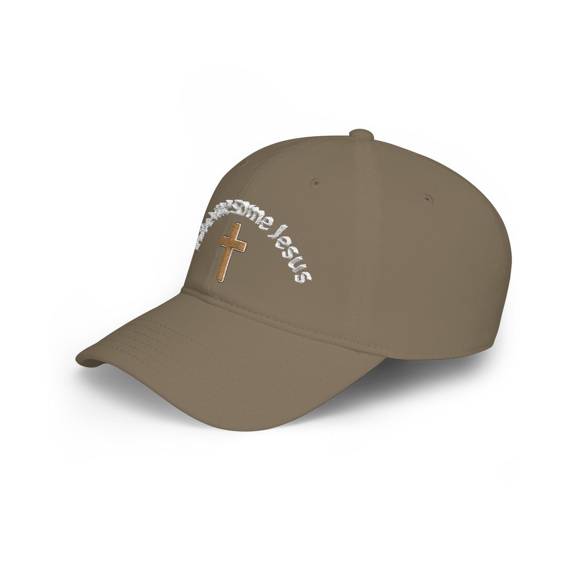 Christian Embroidered Baseball Cap — "Love me some Jesus" Cross Hat