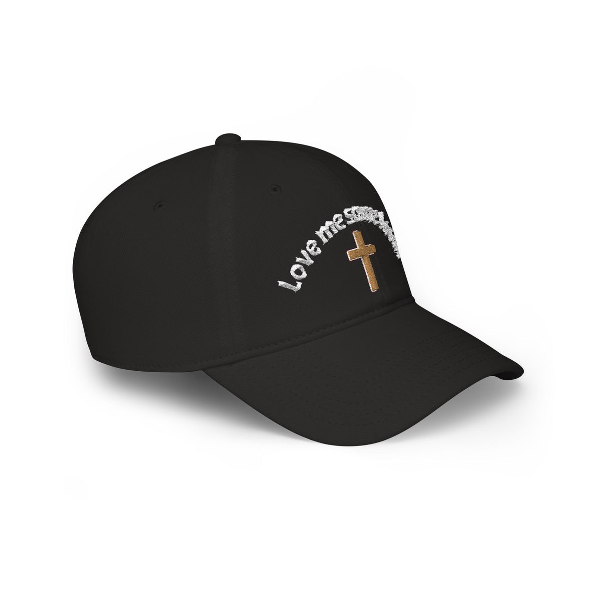 Christian Embroidered Baseball Cap — "Love me some Jesus" Cross Hat