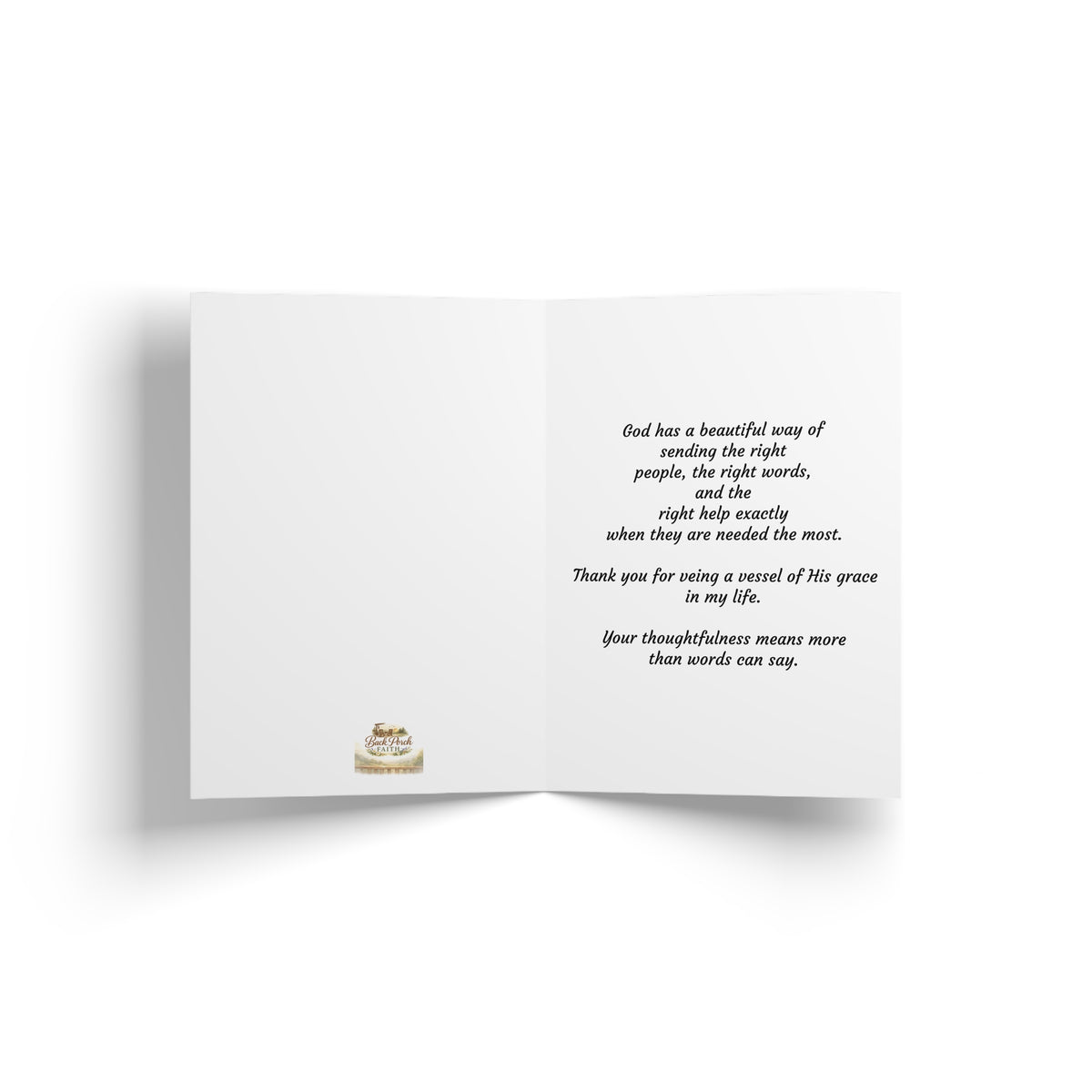 Religious Greeting Card — "Every good and perfect gift is from above" (James 1:17)