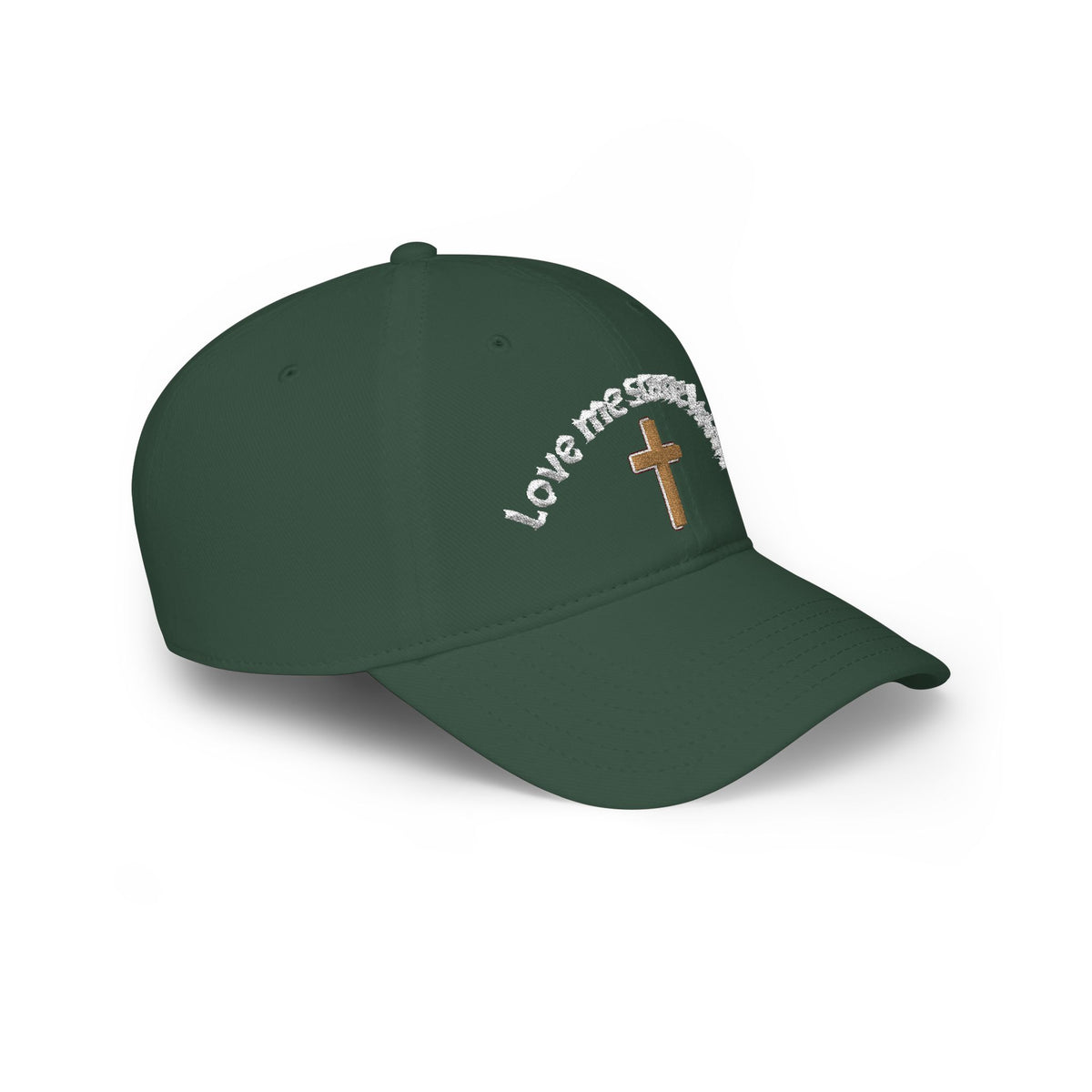 Christian Embroidered Baseball Cap — "Love me some Jesus" Cross Hat