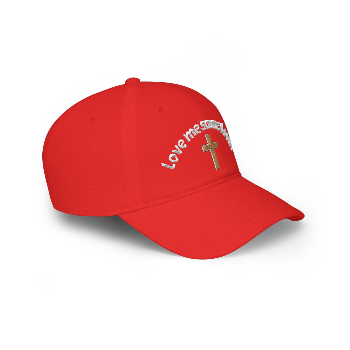 Christian Embroidered Baseball Cap — "Love me some Jesus" Cross Hat